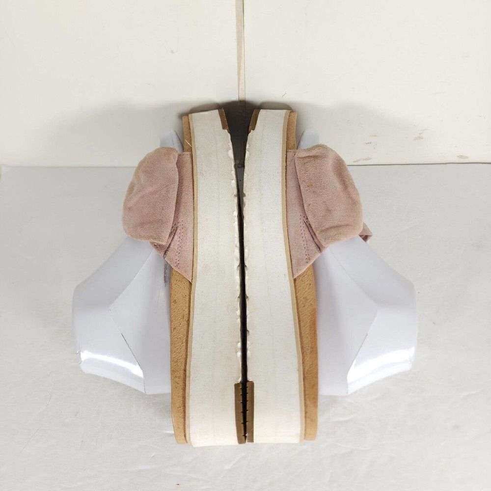 UGG Women's Joan US 10 Pink Suede Bow Open Toe Platform Slide Sandals - Picture 11 of 14